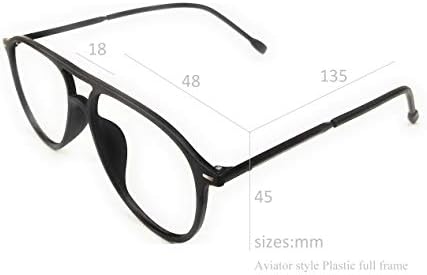 Компютърни очила На lifestyle пластмаса в стил авиаторски 48 мм, черна unisex_alacfrpr3660