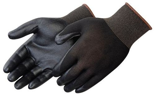 Ръкавици Liberty Ръкавица & Safety F4631BK/M G-Grip с нитриловым поролоновым покритие за дланите, Обикновена Плетени ръкавици и с черен найлонов обвивка 13 калибър, средни, Черни (