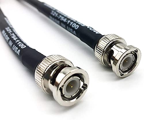Коаксиален кабел Таймс Microwave LMR-240/LMR240 Ultra Flex 50фут - конектор BNC към BNC конектора - кабел Антена честота 4 Ghz 50
