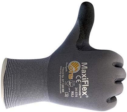 Ръкавици от непрекъсната трикотаж Maxiflex ATG 34-874 MX-Намаляване от найлон и ликра с микро-пяна, покрита с нитрилом