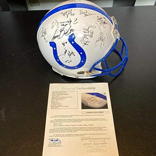 1997 Екипът на Индианаполис Колтс Подписа Автентични Игри каска с Надпис JSA COA - Каски NFL с автограф