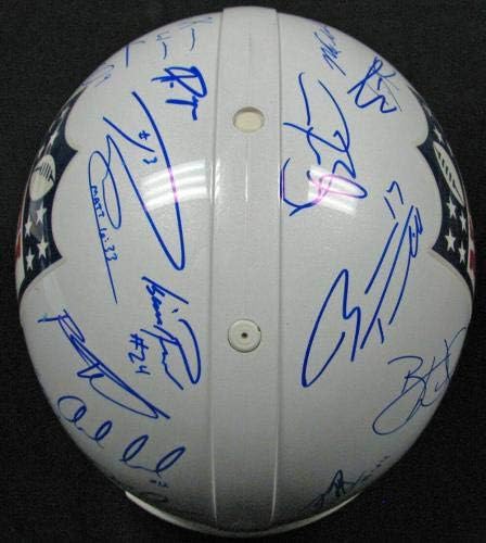 Пълен размер каска проект на мотика NFL 2012 с множество автографи (30) Андрю Лак Грифин PSA ДНК - Каски NFL с автограф