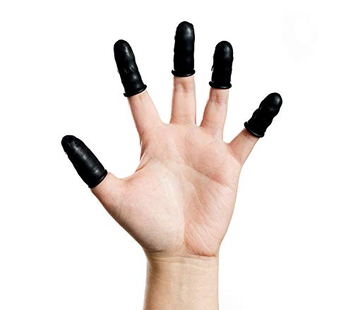 Черни проводими подложки за пръсти с дебелина 4 Mils, Малки (Опаковка от 10 пакети - 720 пакета)