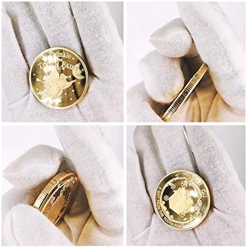 Kocreat Мультяшная Феята На Зъбките Златна Монета Възпоменателна Монета Детска Медал За Смяна На Зъбите Подарък-Liberty Монета Freedom