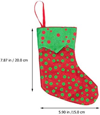 SOIMISS 2 Двойки от Коледни Чорапи за Подаръци Чорапи, Чорапи на Точки Титуляр За Бонбони Декор