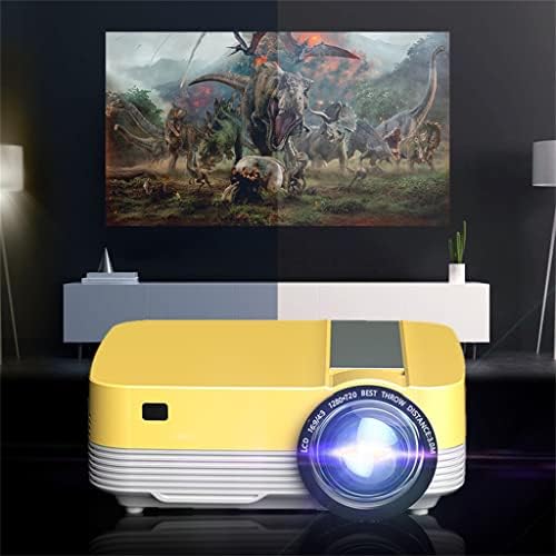 QFWCJ led проектор Full HD Видео За домашно кино, Шрайбпроектор, най-новият проектор за смартфони, офис проектор (Цвят: същата версия