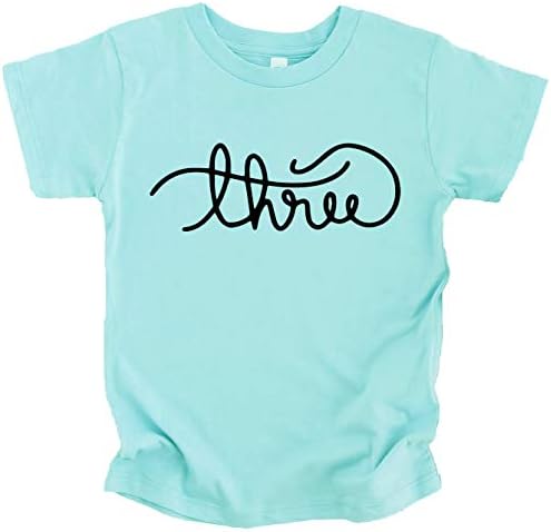 Тениска-Тройка с Надпис Olive Обича Apple Girls Cursive за Малките Момиченца от 3-ия Рожден Ден