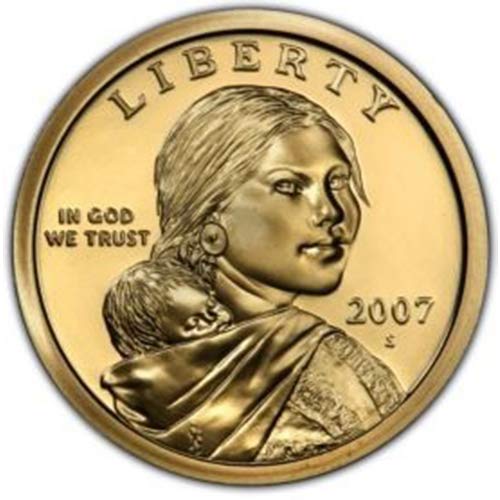 2007 S Proof Sacagawea Dollar Choice Необращенный монетен двор на САЩ