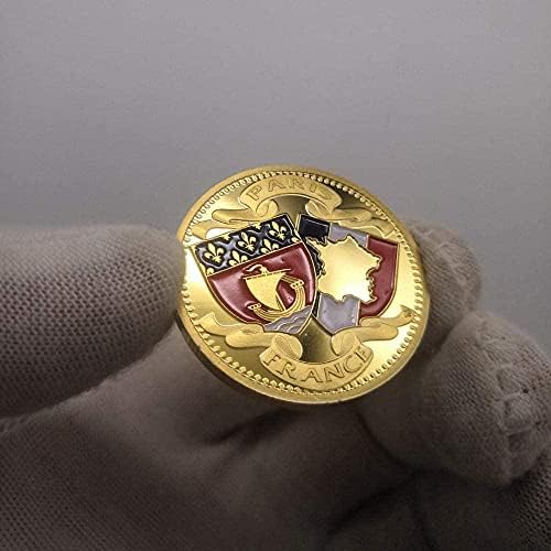 Монета на Повикване Франция Нотр-Дам дьо пари Айфеловата Кула Златни Възпоменателни монети, Монети, Любителски Колекция Занаяти,