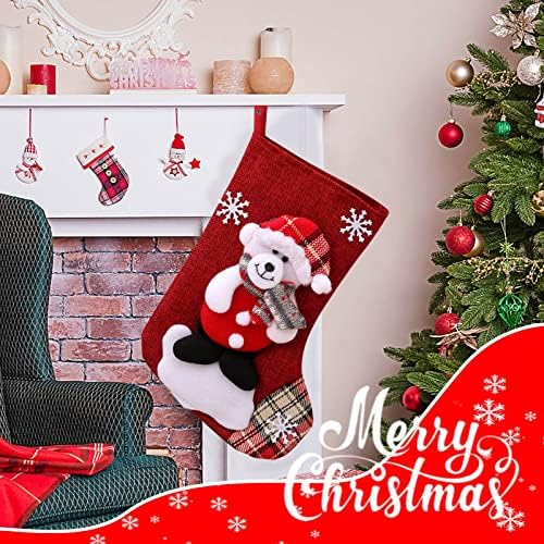 Коледна Украса Коледна Украса Начало Декор Коледна Украса 2021 Най-Добрите Коледни Украси, Коледни Чорапи Подарък Пакет Малък Бутиков