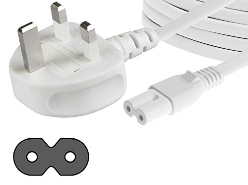 Преносим захранващ кабел Basics за PS4 и Xbox One S / X - 3,65 м, в Бял цвят