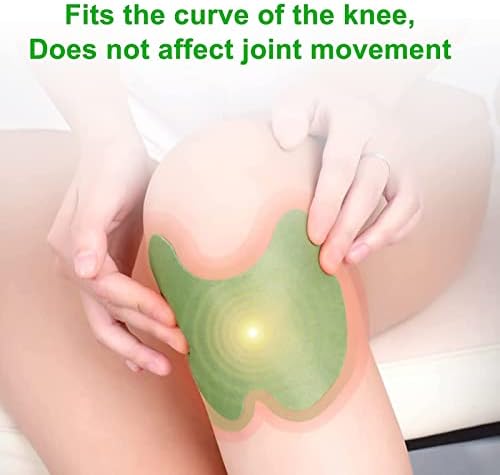 Естествена Помощ от болки в коляното EROOLU Flexiknee, Помощ за Облекчаване на болката в колянната става, Топлинни Лепенки с с пелин