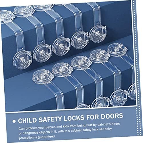 Alipis 5шт Брави за Безопасност за деца В Кутии за Заключване за Сигурност автоматично Заключване на вратите за детска безопасност