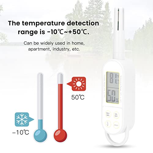 Цифров Термометър за стая, 2 в 1 Термометър, Влагомер за Измерване на Температура и Влажност на въздуха Цифров Дисплей Ръчно помещения