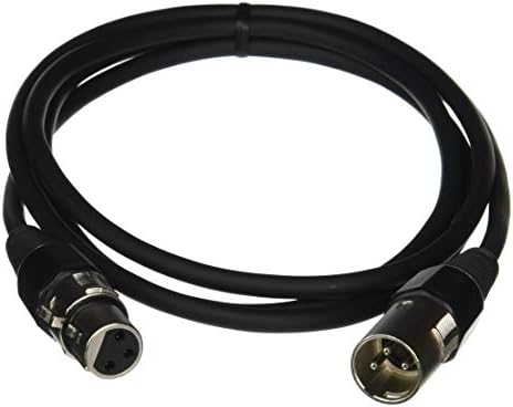 C2G 40059 Pro-Аудио кабел XLR Male-XLR Female, Черен (6 Фута, 1,82 м)
