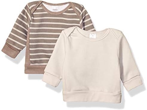 Детски Свитшот Hanes, мек вълнен плат Пуловер Ultimate Baby в флекси Knit Crew Sweatshirt, 2 опаковки