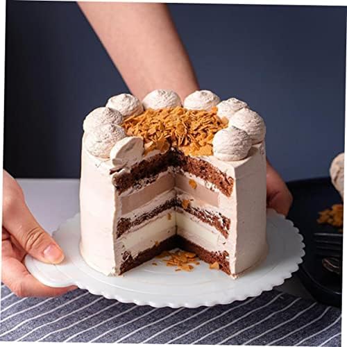 Abaodam 2 елемента Палети за Основите на Тортата Тава за Торта Чинии за Сватбената Торта Кръгла Тава За Торта за Многократна употреба