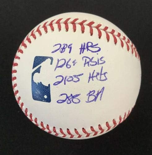 Пол о ' Нийл Подписа бейзболни топки Манфред NYY С Автограф СТАТИСТИКА Надпис Войн PSA / ДНК - Бейзболни Топки С Автографи