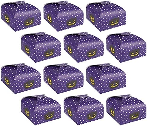 50 бр Опаковане на Подарък Кутия Хелоуин Изискан Калъф за Бонбони за Сгъване на Хартия Подарък Пакет за Дома/Стени/Кухня/Декор на