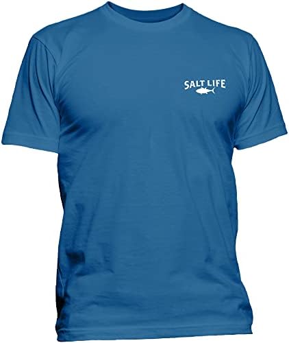 Мъжка тениска с емблема на Атлас Salt Живот с кръгло деколте и Къс ръкав