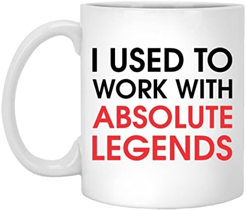 ZSADesigns по-Рано съм Работил Със Забавна утайка от чаша Absolute Legends, Подарък за колега за пенсиониране, Подарък за сбогом,