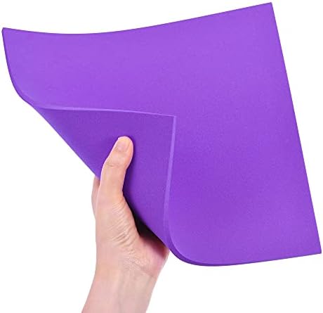 листове от пяна EVA uxcell Purple 10 x 10 См дебелина 5 мм и за diy (Направи си САМ, 4 бр.