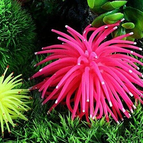 Аквариум Водни Растения Множество Пластмасова Имитация на Корала Корал 11 Цвята Прост и Изтънчен Дизайн