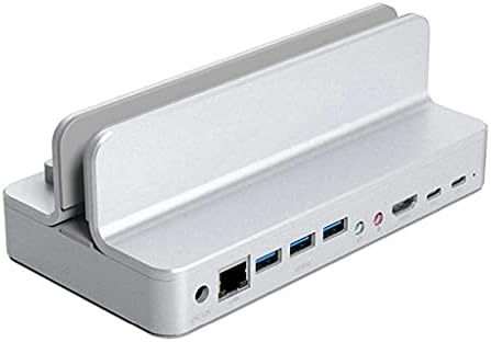 YASEZ C USB Hub с Регулируема Стойка-Държач Type C за да се свържете с USB3.0 RJ-45 PD Dock-Съвместим Адаптер-Сплитер за Аксесоари