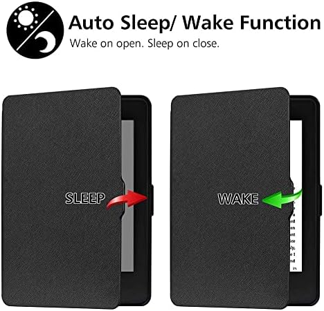 JNSHZM Smart-калъф за Kindle Paperwhite 5/6/7 поколение, Магнитен калъф, Автоматичен режим на заспиване/събуждане по телефона за Paperwhite 2/3 Ey21/Dp75Sdi 2018, Червен, за Dp75Sdi