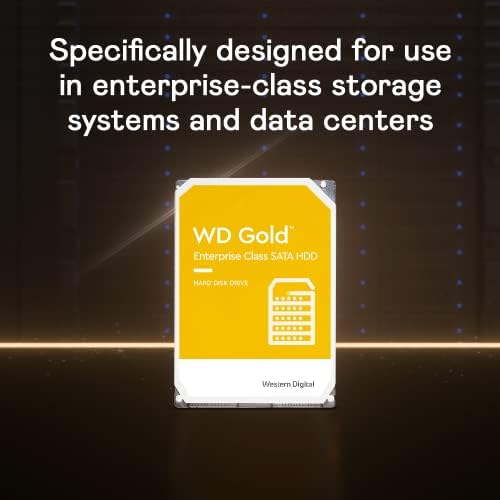 Вътрешен твърд диск Western Digital WD Gold корпоративен клас с капацитет от 1 TB скорост на въртене 7200 Об/мин., SATA 6 Gb /сек,