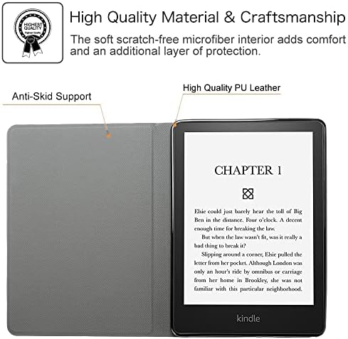 Pudazvi Чисто нов калъф Kindle с 6 инчов (модел C2V2L3 освобождаване на 11-то поколение 2022 година на издаване) (не е подходящ за Paperwhite или Oasis), изключително тънък и лек умен защи?