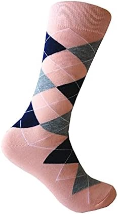 Мъжки чорапи Triple M Plus прасковен цвят на цвят, един размер подходящ за повечето мъже; Размер на чорап 10-13.