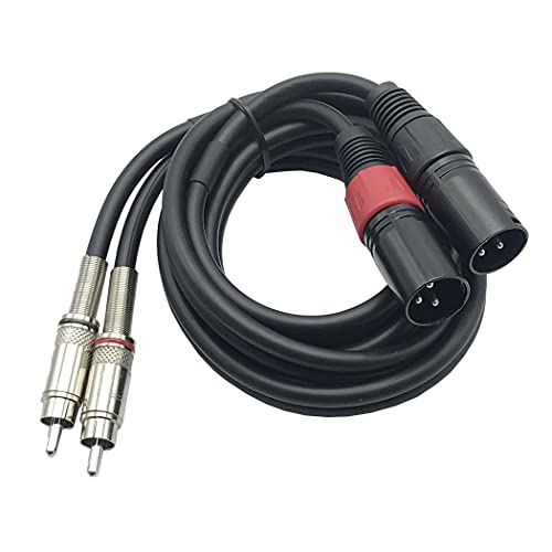 MMNNE Двойна Штекерный кабел RCA към XLR, Двойна Штекерный кабел RCA към Двойно Штекерному кабел XLR Връзка Стереозвука Hi-Fi Кабел