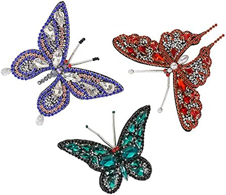Ленти с пеперуди за дрехи, тениски, Кристали и Направи си сам, апликация от мъниста, Шиене на обувки, Принадлежности за дрехи, 3