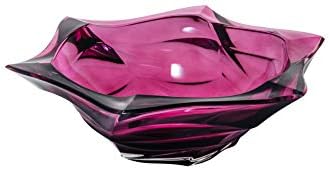 Декоративна купа от кристал, за да фламенко | Уникална украса за Дома | Традиционен Европейски дизайн ръчна изработка | Лилаво 13