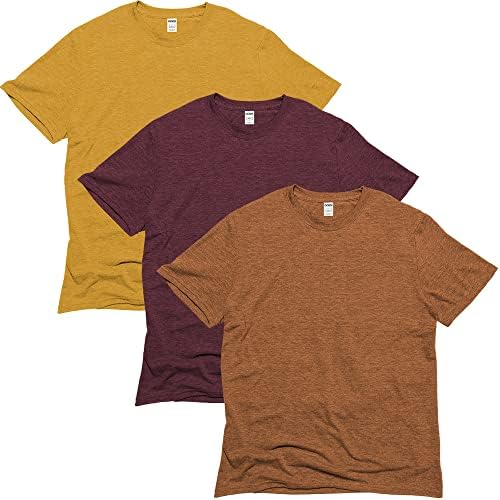Тениски GOEX Unisex Triblend – Екологично Чисти дамски и мъжки тениски (комплект от 3 цвята)