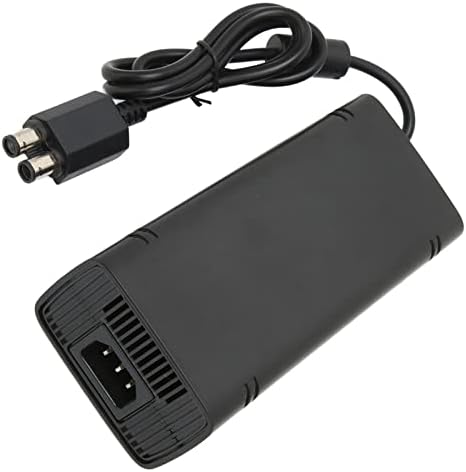Адаптер за захранване, конзола за игри, Универсално Зарядно устройство ac адаптер, Смяна за захранване, Кабел и захранващия кабел за Xbox 360 Slim 100-240 В (Черен)