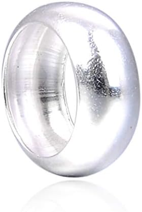 100шт Adabele Аутентичное Сребро 925 Проба 6 мм (0,24 инча) Кръгъл Пръстен Разделителни Мъниста (Голяма дупка 3,3 mm), за Производство на Бижута SS46