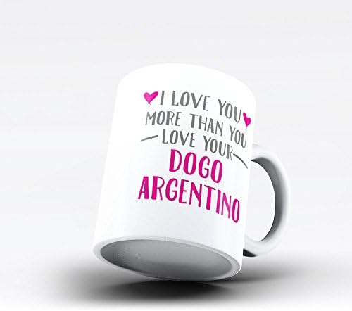 Аржентински Дог - истинската ми любов | е най-Добрият подарък за Свети Валентин или Собствениците на Аржентинския Дог/Влюбени Уникален Скъпоценен подарък за собств