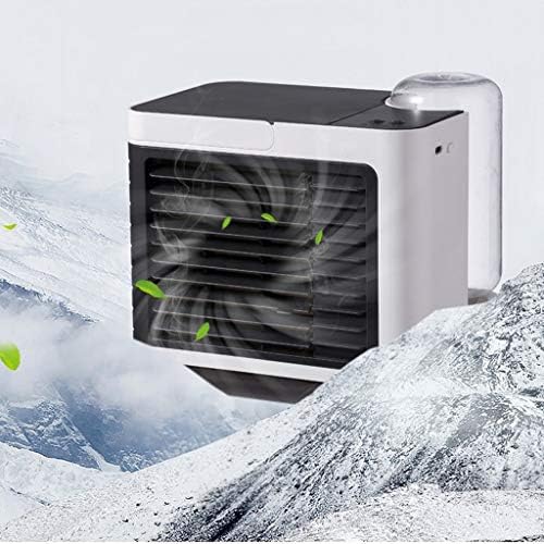 CHSOW Мини-Климатик с отрицателни йони, Тенис на Електрически Вентилатор за домашния офис, Нощни Тъпо Вентилатор за охлаждане (Цвят: