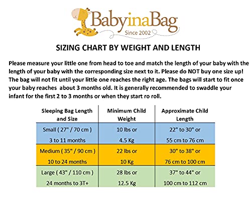 Годишен модел детска спалния чувал BABYINABAG, Плюшено в дребния грах, 1,25 л, за бебета и малки деца (Голям (22 месеца - 3 години))