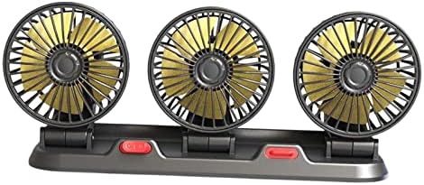 Мощен Вентилатор за Циркулация на въздуха MagiDeal Car 360 С 2 Регулируеми Скорости на Въртене, 12