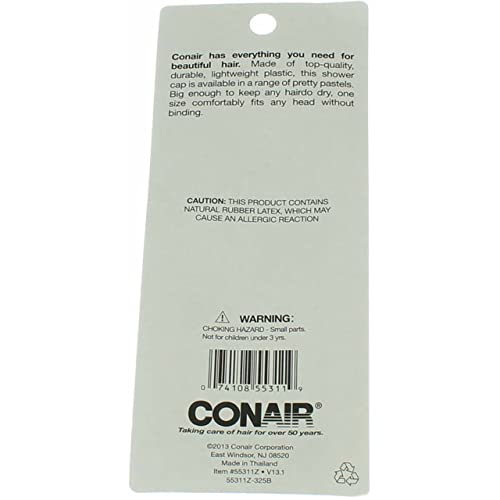 Шапка за душ Conair Обичайната диаметър 18 см 1 бр (опаковка от 4 броя)