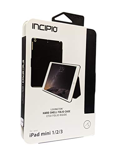 Твърд кожен калъф Incipio Lexington Folio за iPad Mini на 1-во /2-ро /3-то поколение - на Дребно опаковка - Черна