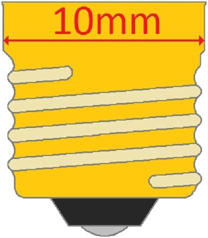 Лампи с нажежаема жичка CEC Industries 1448, 24, 0,84 W, с цокъл E10, под формата на G-3,5 (Кутия от 10 броя)