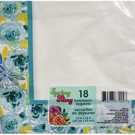 Кърпички за закуска от Синята хартия на цветенце Spring Fling Настроения, 18 карата