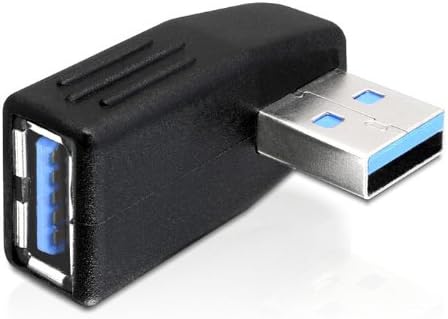 JINHEZO USB 3.0 Вертикален Адаптер за свързване на мъже и жени в Левия ъгъл и Адаптер под прав ъгъл