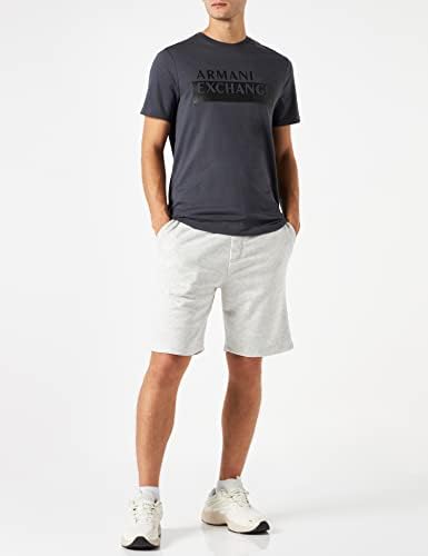 Мъжка тениска с контрастиращи с логото на A|X ARMANI EXCHANGE с Релефни