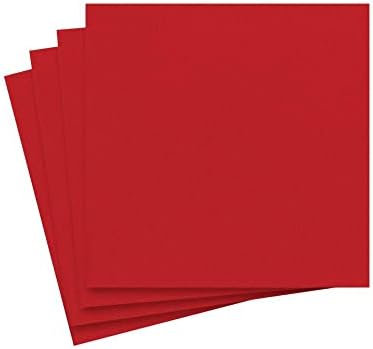 Лечение Коктейльными кърпички Caspari Paper Linen Palette Collection (15 опаковки), червен