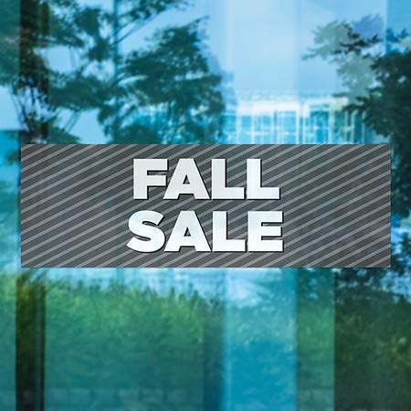 CGSignLab | Есенна разпродажба - Верига за прозорци в сивата лента | 36 x12